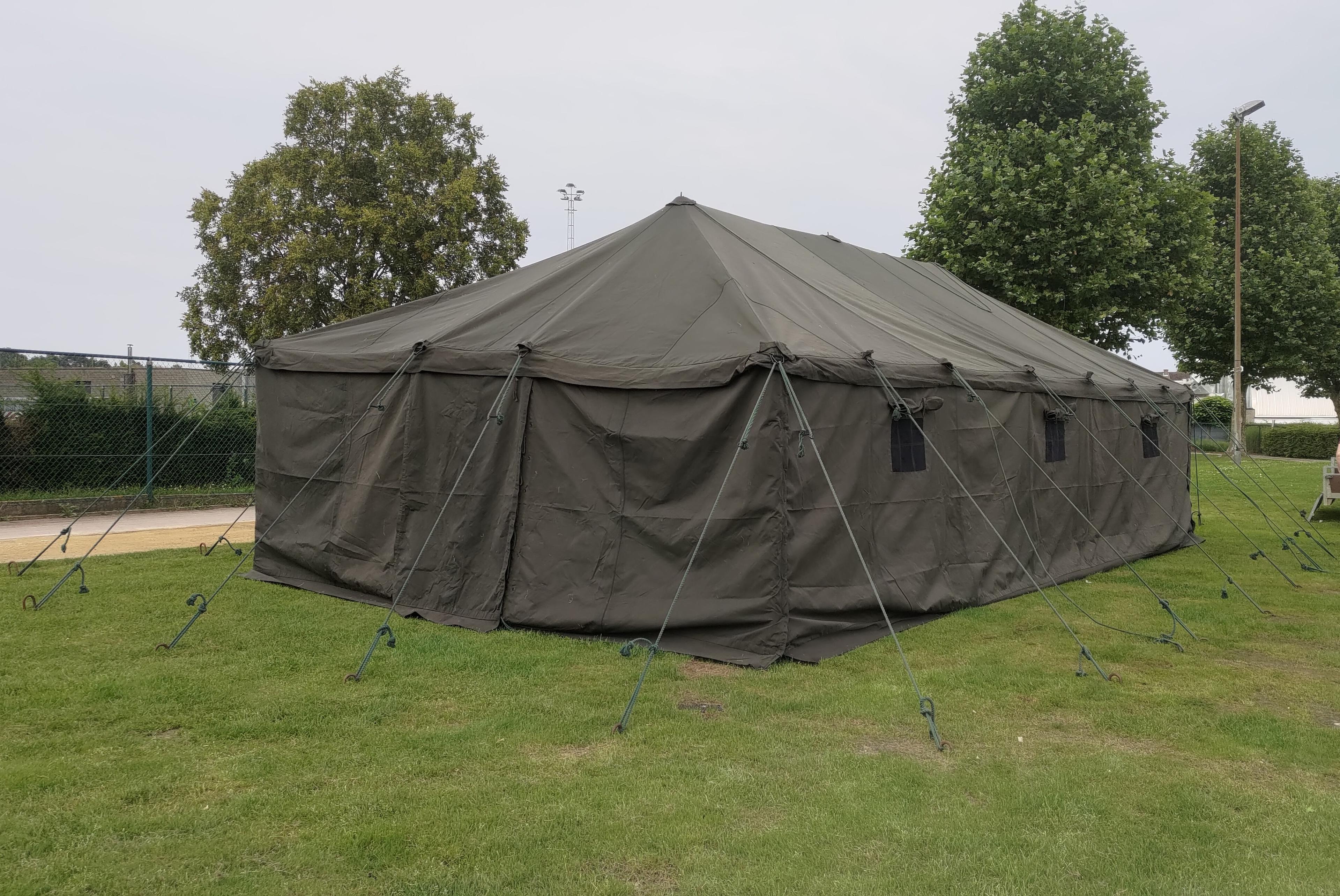 Muurtent 5×5m van canvas – te huur voor kampen en evenementen in België